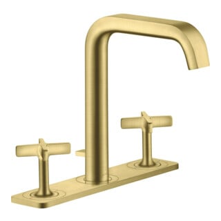 hansgrohe Robinet lavabo 3 trous 170 Axor Citterio E A 165 mm, tirette, chromé, brossé