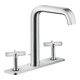 hansgrohe Robinet lavabo 3 trous 170 Axor Citterio E A 165mm, tirette, chromé, ED-1