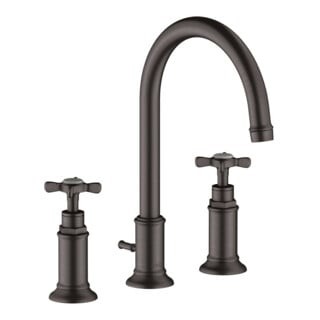hansgrohe Robinet lavabo 3 trous 180 Axor Montreux A 175mm, avec croix, tirette, bleu