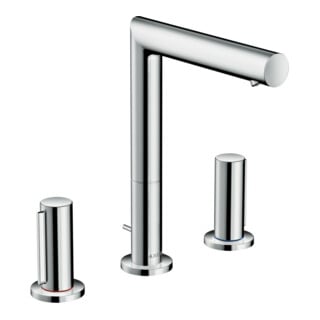 hansgrohe Robinet lavabo 3 trous 200 Axor Uno A 183 mm, avec poignée Z, tirette, sans bec