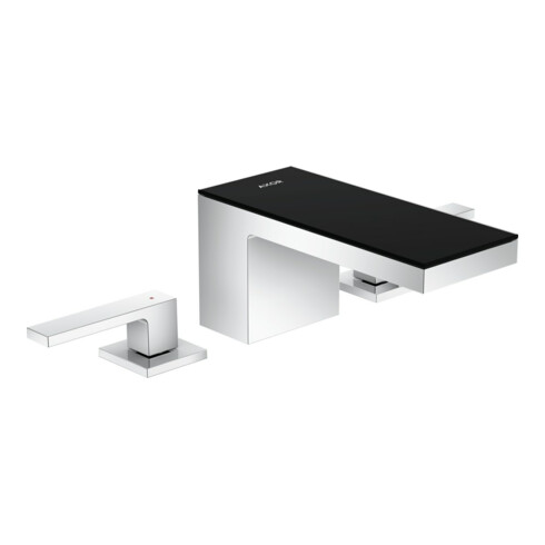 hansgrohe Robinet lavabo 3 trous 70 Axor MyEdition A 151 mm, avec vidage poussoir, chromé/lisse