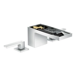 hansgrohe Robinet lavabo 3 trous 70 Axor MyEdition A 151 mm, avec vidage poussoir, sans plaque, chrome