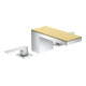 hansgrohe Robinet lavabo 3 trous 70 Axor MyEdition A 151 mm, avec vidage poussoir, sans plaque, chrome