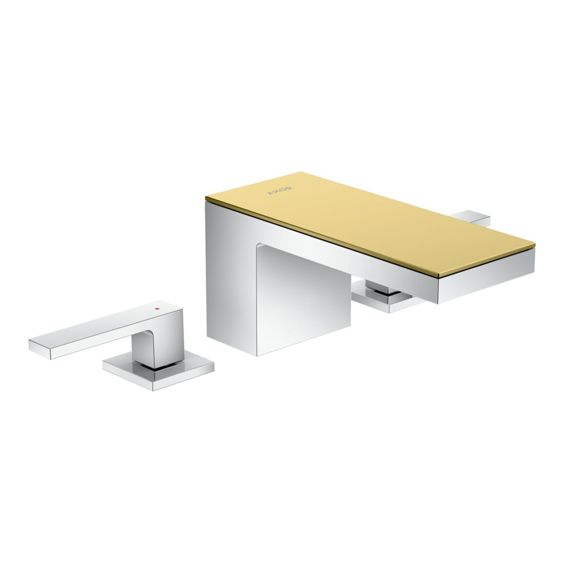 hansgrohe Robinet lavabo 3 trous 70 Axor MyEdition A 151 mm, avec vidage poussoir, sans plaque, chrome