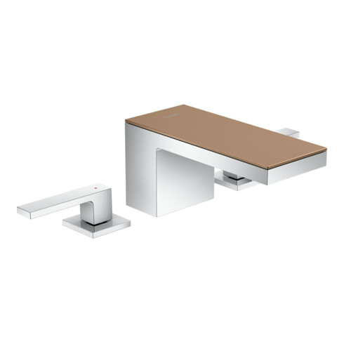 hansgrohe Robinet lavabo 3 trous 70 Axor MyEdition A 151 mm, avec vidage poussoir, sans plaque, chrome
