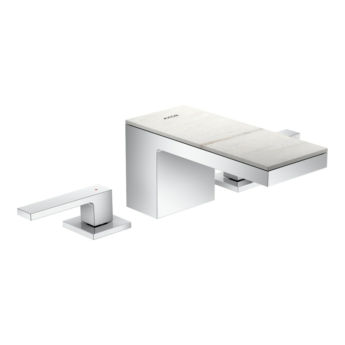 hansgrohe Robinet lavabo 3 trous 70 Axor MyEdition A 151 mm, avec vidage poussoir, sans plaque, chrome