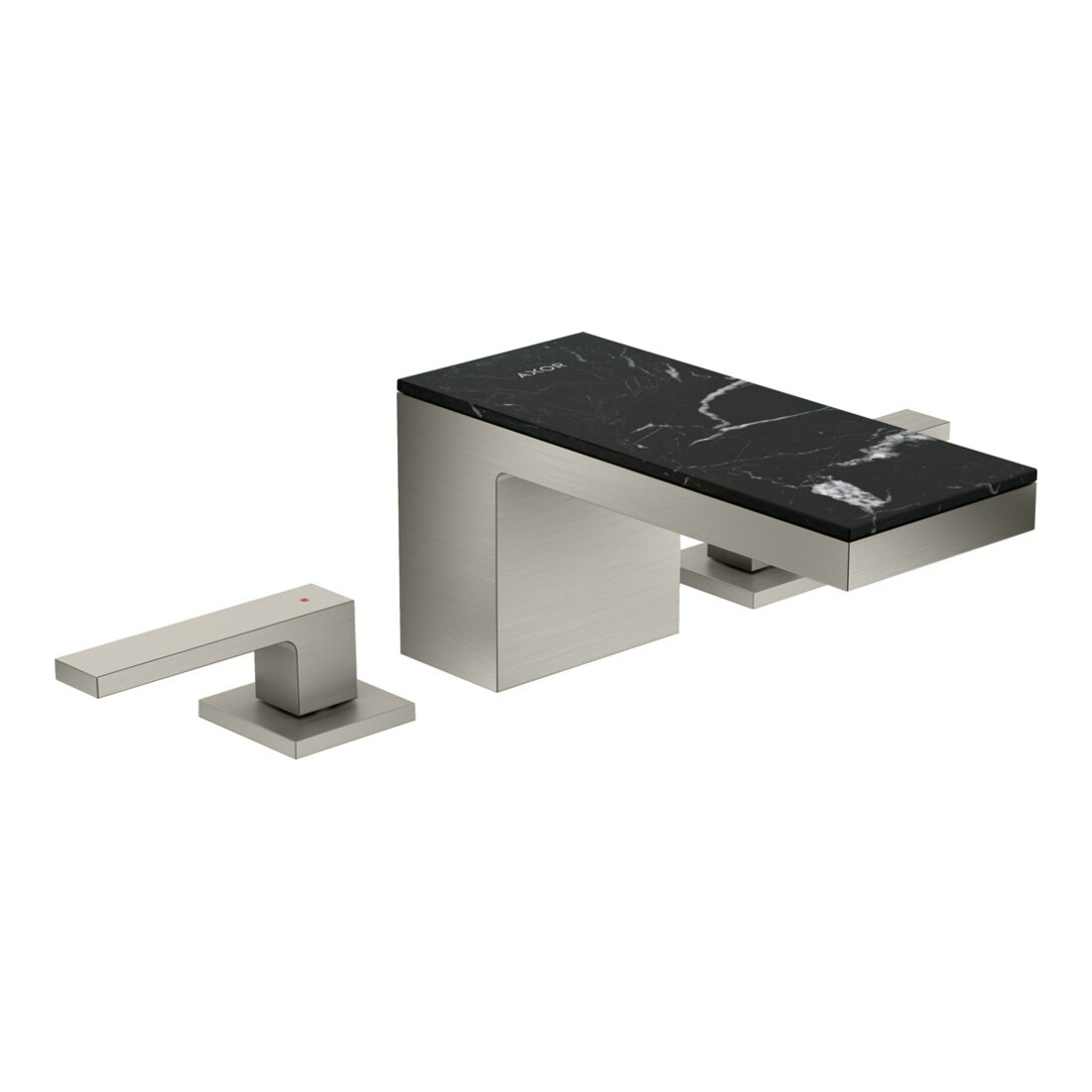 hansgrohe Robinet lavabo 3 trous 70 Axor MyEdition A 151 mm, avec vidage poussoir, sans plaque, chromé