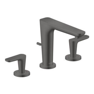 hansgrohe Robinet lavabo 3 trous Axor Citterio C cubic cut, b b vc, H 135mm, tirette vidage