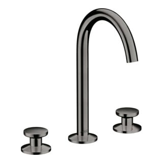 hansgrohe Robinet lavabo 3 trous Sel. 170 Axor One A 140mm, avec vidage poussoir, bleu poli vc