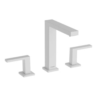 hansgrohe Robinet lavabo 3 trous Tecturis E avec vidage push-open, blanc mat