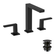 hansgrohe Robinet lavabo 3 trous Tecturis E m avec vidage push-open, noir mat-3