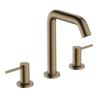hansgrohe Robinet lavabo 3 trous Tecturis S m vidage à pression, bronze brossé