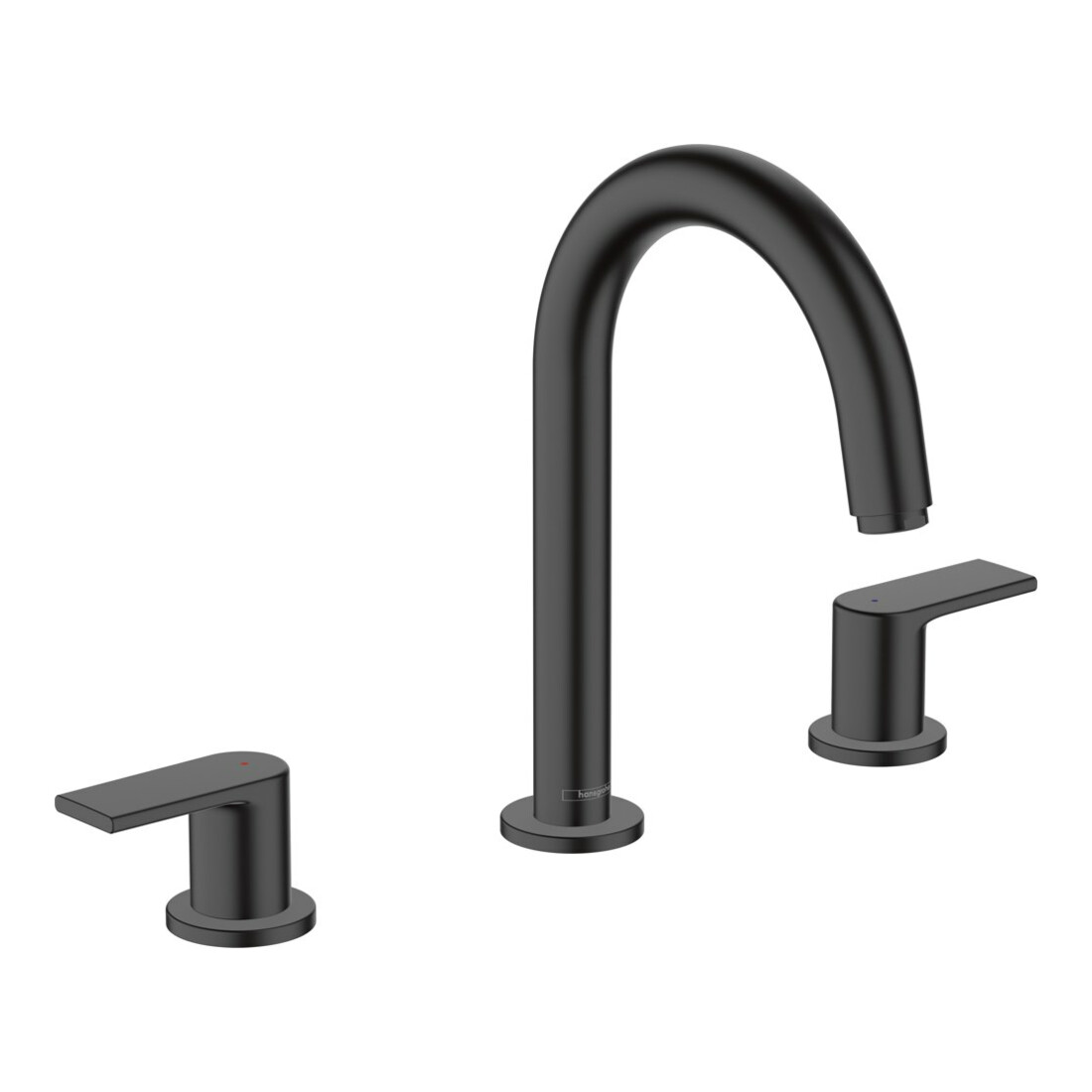 hansgrohe Robinet lavabo 3 trous Vernis Shape avec vidage à tirette, noir mat