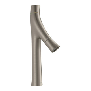 hansgrohe Robinet lavabo à deux poignées 170 Axor Starck Organic A 116mm, sans garniture, aspect inox