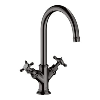 hansgrohe Robinet lavabo à deux poignées 210 Axor Montreux A 175mm, céramique, sans vidage, poli bleu