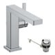hansgrohe Robinet mitigeur lavabo Tecturis E bec 155 mm, avec tirette, chrome-3
