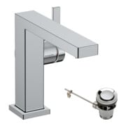 hansgrohe Robinet mitigeur lavabo Tecturis E bec 155 mm, avec tirette, chrome-3