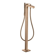 hansgrohe Robinet monocommande baignoire Axor Citterio sur pied, levier, losange, poli chrome