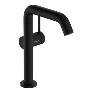 hansgrohe Robinet monocommande lavabo Tecturis S m pivotant + vidage poussoir, mat noir