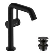 hansgrohe Robinet monocommande lavabo Tecturis S m pivotant + vidage poussoir, mat noir-3