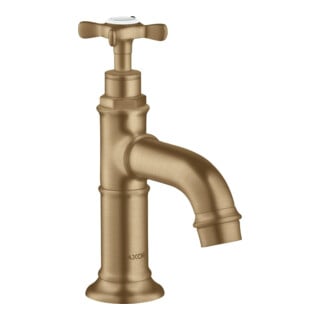 hansgrohe Robinet sur pied 50 Axor Montreux A 104 mm, chrome mat, sans garniture d'évacuation, bronze brossé