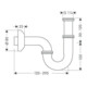 hansgrohe Röhrensiphon installationsfreundlich chrom-5