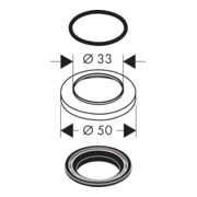 hansgrohe Rondelle pour mitigeur lavabo 1 trou