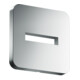 hansgrohe Rosace 130x130 mm, douce, fixation murale, nickel brossé-1