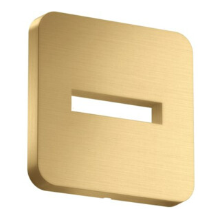 hansgrohe Rosace 130x130 mm, douce, Wd, brossée, or optique