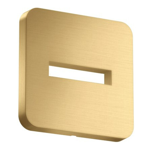 hansgrohe Rosace 130x130 mm, douce, Wd, brossée, or optique