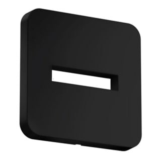 hansgrohe Rosace 130x130 mm, softsqua, montage mural, mat-noir
