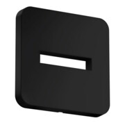 hansgrohe Rosace 130x130 mm, softsqua, montage mural, mat-noir