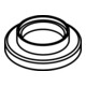 hansgrohe Rosace Axor Uno 4 trous bord de carrelage chrome-1