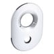 hansgrohe Rosace chromée, pour mitigeur encastré baignoire Axor Allegroh-1