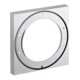 hansgrohe Rosace de rallonge 172x172 mm, rallonge 22 mm, a Me, chromé-1
