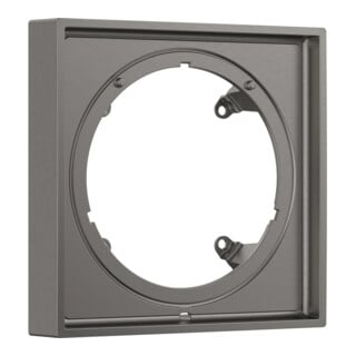 hansgrohe Rosace de rallonge 22 mm, 170x170 mm, chrome noir brossé