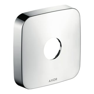 hansgrohe Rosace de rallonge Axor 1 trou, softsquare, chrome noir brossé