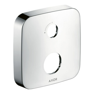 hansgrohe Rosace de rallonge Axor 2L, softsqua, régulation débit, chrome