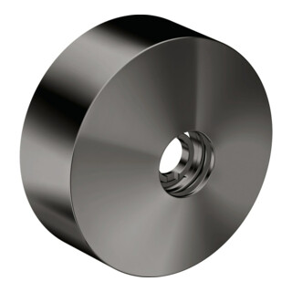 hansgrohe Rosace de rallonge d 80 mm, métal, chrome noir poli