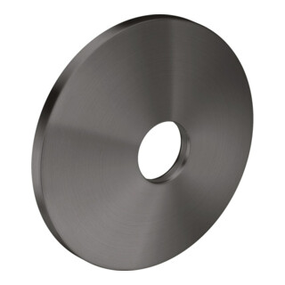 hansgrohe Rosace de rallonge d 90 mm, métal, chrome noir brossé