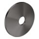 hansgrohe Rosace de rallonge d 90 mm, métal, chrome noir brossé-1