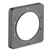 hansgrohe Rosace de rallonge iBox 172x172 mm, chrome noir brossé