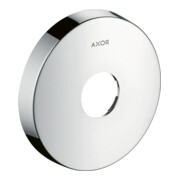 hansgrohe Rosace de rallonge iBox universelle 1 trou, ronde, aspect acier inoxydable