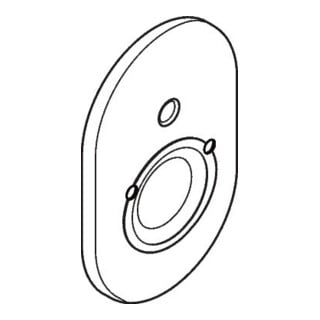 hansgrohe Rosace pour baignoire encastrée chromée