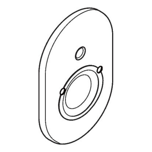 hansgrohe Rosace pour baignoire encastrée chromée
