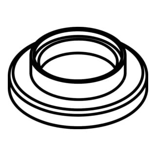hansgrohe Rosette Axor Uno 4-Loch Fliesenrand chrom