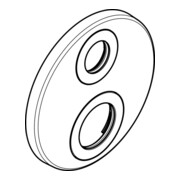 hansgrohe Rosette d:150mm Ecostat S Thermostat F-Set Ab-Umstellventil BBC-1