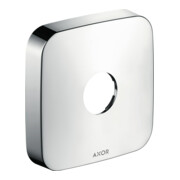 hansgrohe Rosette de rallonge Axor 1 trou, softsquare, aspect acier inoxydable