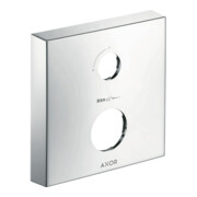 hansgrohe Rosette de rallonge Axor 2-L, carrée, avec régulation débit, chrome