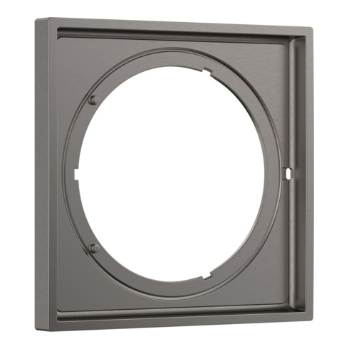 hansgrohe Rosette d'extension 5 mm, 170x170 mm, chrome noir brossé